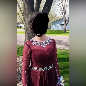 One of a kind long-sleeve gown
